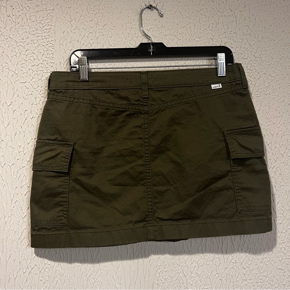 Levi's Green 94 Cargo Cotton Mini Skirt size 8 - Picture 11 of 15